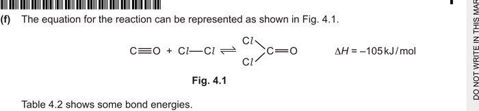 Mark scheme example: Displayed formula (organic compounds)
