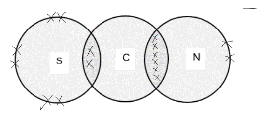 Mark scheme example: Dot-and-cross diagram (ionic compound)